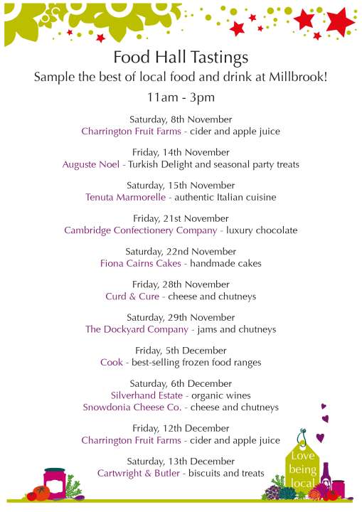 Christmas food at Millbrook Garden Centre