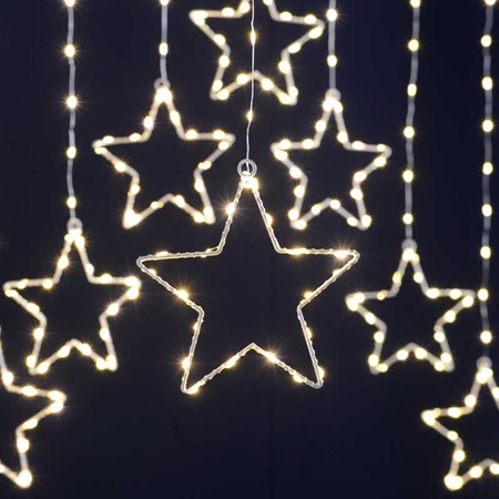 1.2m x 1.2m Star Curtain Light Warm White