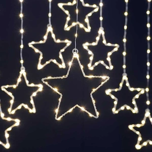 1.2m x 1.2m Star Curtain Light Warm White
