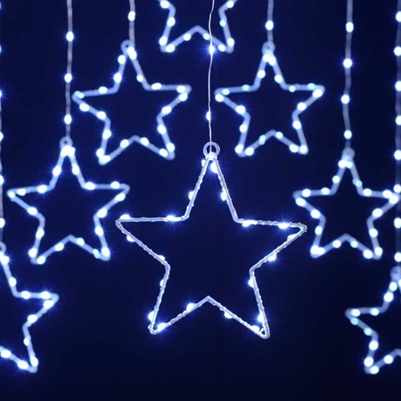 1.2m x 1.2m Star Curtain Light White