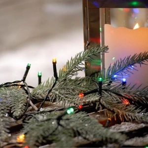 100 Battery-Operated Timer String Lights Multicolour