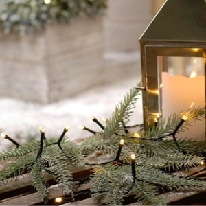 200 Battery-Operated Timer String Lights Warm White
