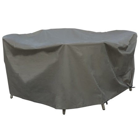 4-Seat Round Dining Set Cover Khaki - image 1