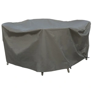 4-Seat Round Dining Set Cover Khaki