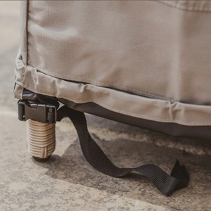 4-Seat Round Dining Set Cover Khaki - image 6