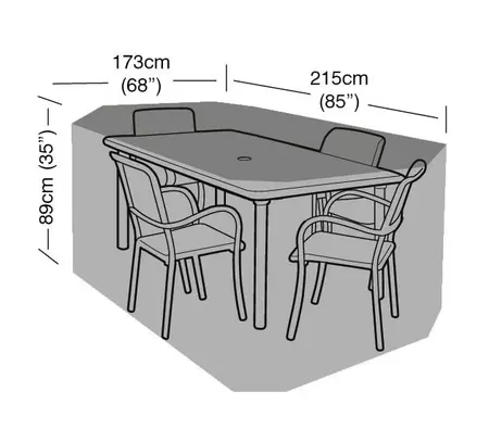 4 Seater Rectangular Furn Set Cover - image 2