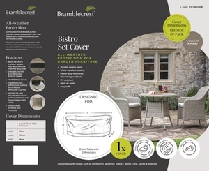 80cm Round Bistro Set Cover Khaki - image 2