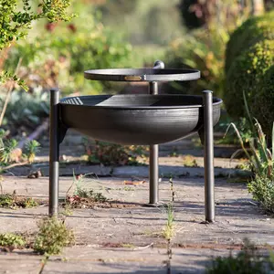 Firepit UK Legs Eleven 70cm Firepit with Swing Arm Rack - image 5