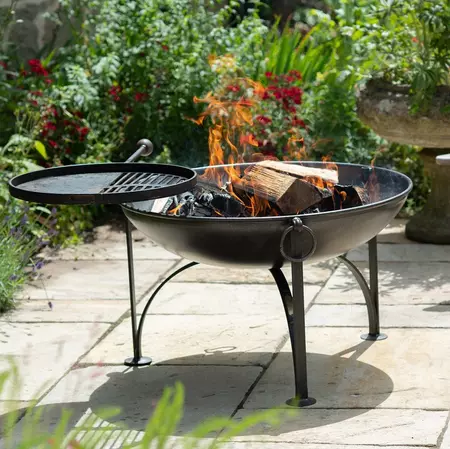Firepit UK Plain Jane Little Sister Firepit 60cm with Swing Arm Rack - image 3