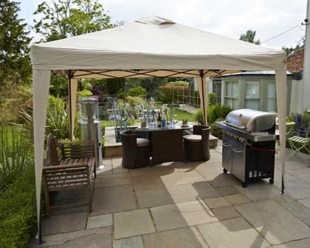 Hamilton 3 metre Pop-Up Gazebo Cream - image 1