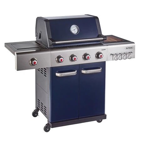 Jupiter 4 Burner Hybrid Blue BBQ - image 1