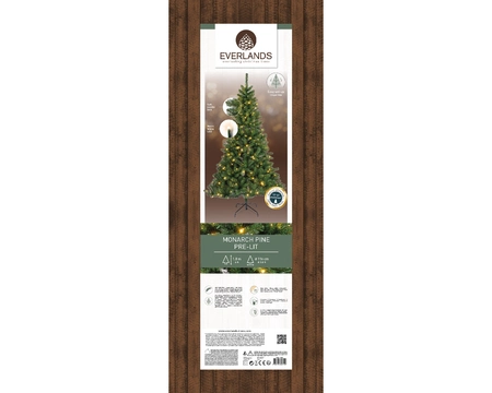 Kaemingk Everlands Monarch Pine Pre-lit Christmas Tree 7ft / 2.1m - image 2