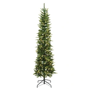 Kaemingk Everlands Slim Fir Pre-lit Christmas Tree 6ft / 1.8m - image 1
