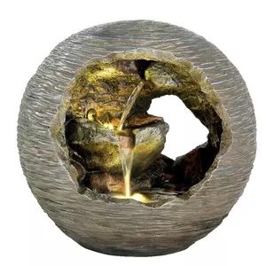 Kaemingk Rock Sphere Water Feature 48cm
