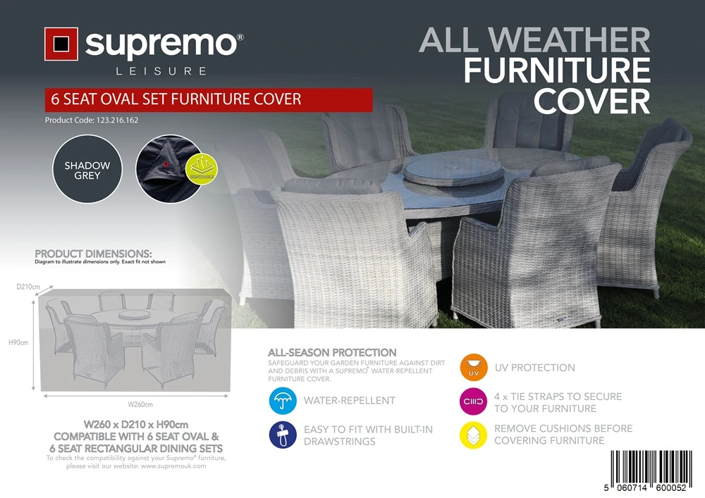 Lazia 6 Seater Oval Set Furniture Cover Millbrook Garden Centre
