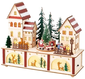 LED Indoor Battery Operated Wooden Scenery - image 1