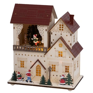 LED Indoor Battery Operated Wooden Scenery House - image 3