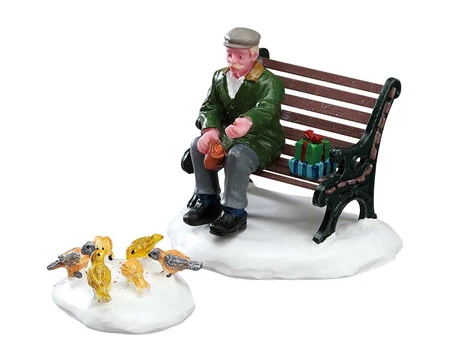 Lemax Feeding Pigeons (Set of 2)