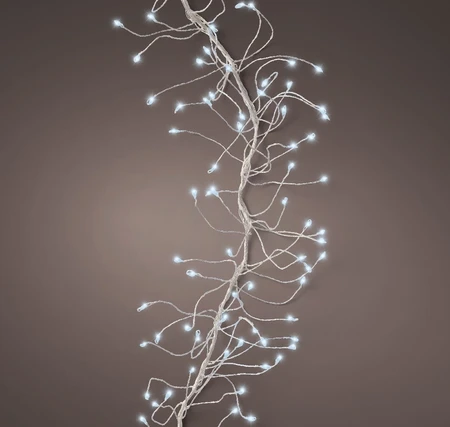 Lumineo LED Cluster Twinkle Micro Wire Lights 480L 3m Cool White - Silver Wire - image 1