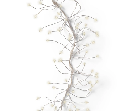 Lumineo LED Cluster Twinkle Micro Wire Lights 480L 3m Warm White - Silver Wire - image 2