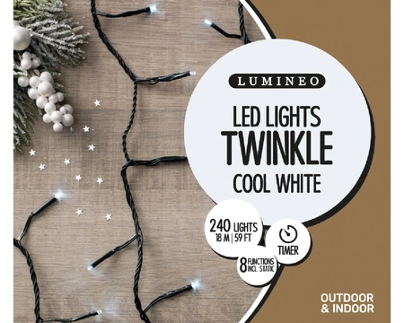 Lumineo LED Twinkle Lights 240L Cool White - image 3