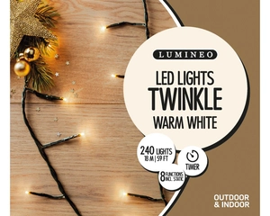 Lumineo LED Twinkle Lights 240L Warm White - image 4