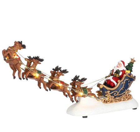 Luville Santa Sleigh Battery Operated - image 1