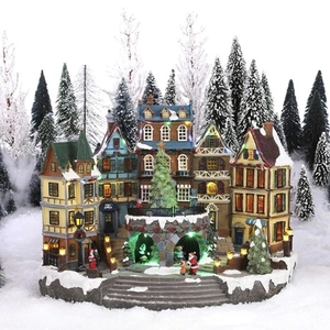 Luville Village Scenery With Christmas Tree - image 2