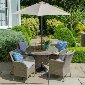 Monaco Sand 4 Seat Dining Set