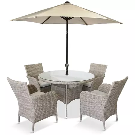 Monaco Sand 4 Seat Dining Set - image 4
