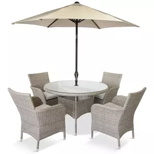 Monaco Sand 4 Seat Dining Set - image 4