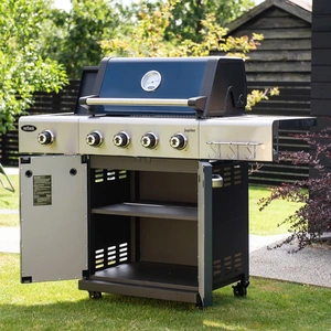 Outback Jupiter 4 Burner Hybrid Blue BBQ - image 5