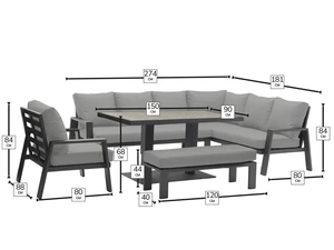 Pienza Rectangular Casual Dining Set - image 3