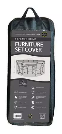 Premium 6-8 Seater Round Furniture Set Cover - image 3