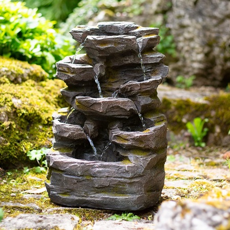 Rock Falls Solar Powered Water Feature - image 1