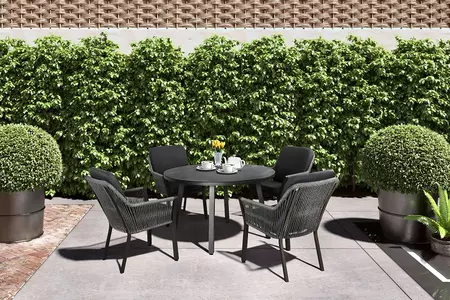 Sanza 4 Seat Round Dining Set - image 2