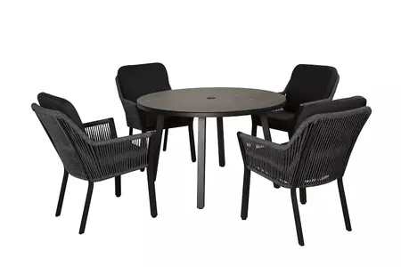Sanza 4 Seat Round Dining Set - image 3