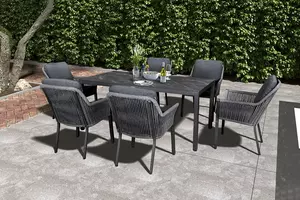 Sanza 6 Seater Rectangular Dining Set - image 1