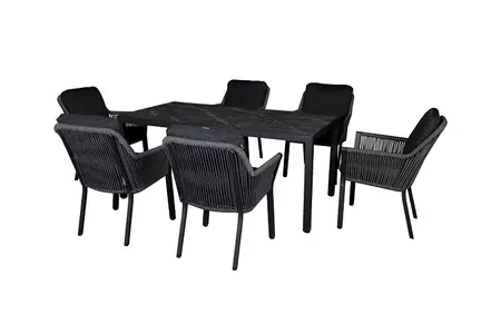 Sanza 6 Seater Rectangular Dining Set - image 2