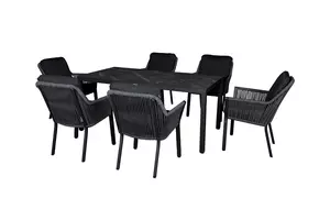 Sanza 6 Seater Rectangular Dining Set - image 2