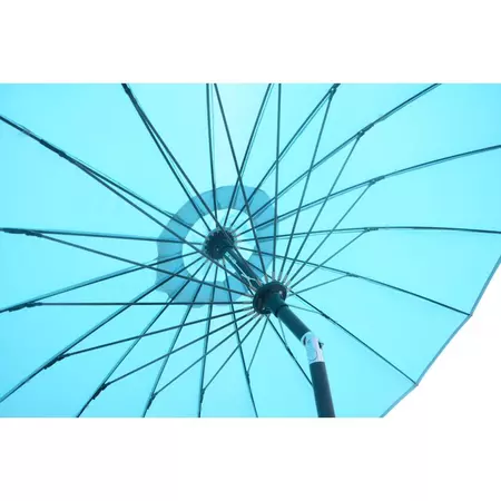 Shanghai Round Parasol 2.7m Aqua - image 4