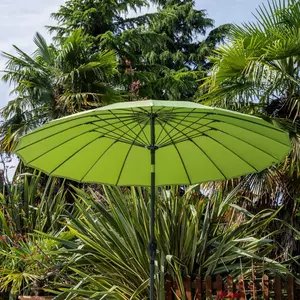 Shanghai Round Parasol 2.7m Lime - image 3