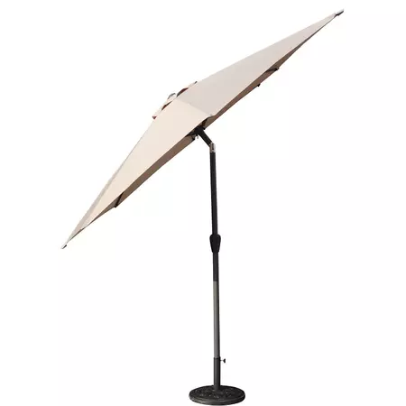 Sturdi Crank & Tilt Round Parasol 2.5m - Taupe 2 Tilt