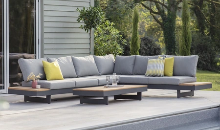 Vilamoura L-Shape Sofa with Rectangular Coffee Table Set - image 1