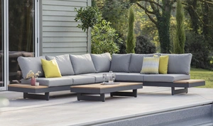 Vilamoura L-Shape Sofa with Rectangular Coffee Table Set - image 1